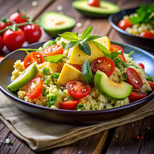 बाजरा एवोकाडो सलाद